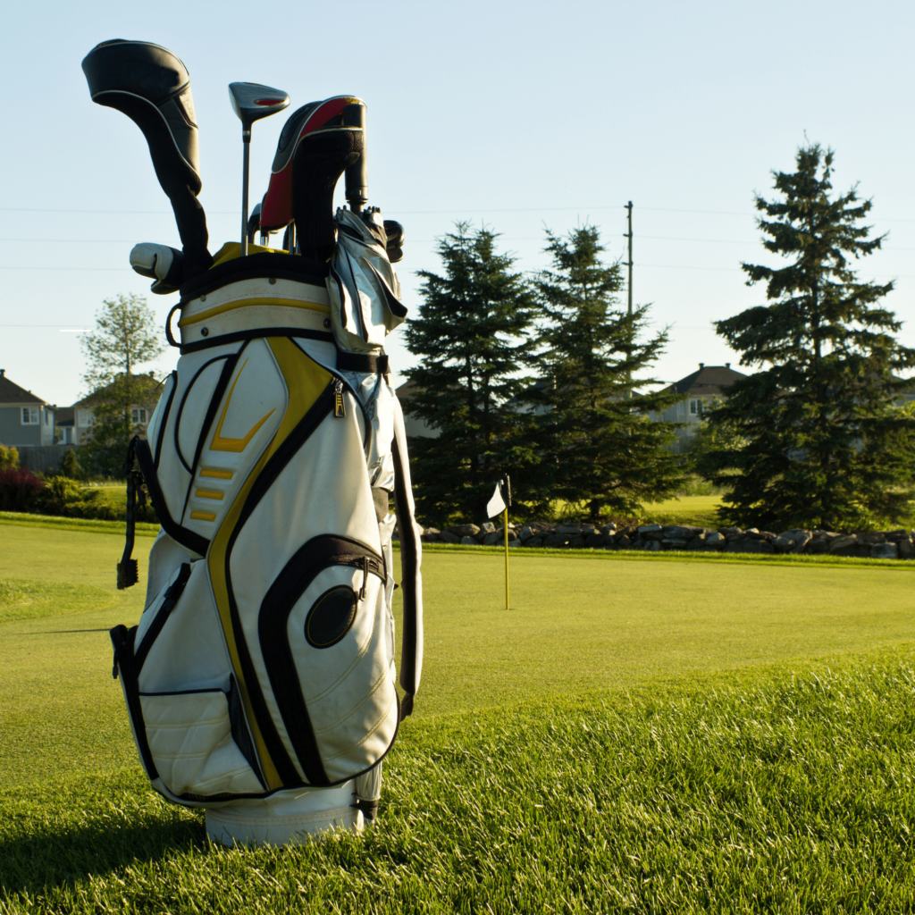 Golf Game with Custom Embroidered Golf Bags from Natural Designz